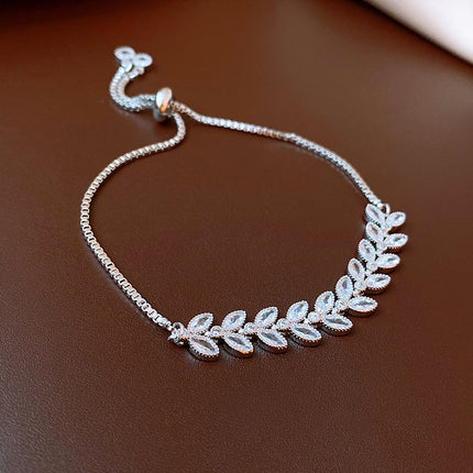 Adjustable Temperament Bracelet-Leaves