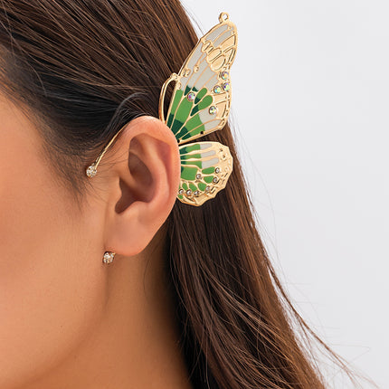 Nature creative colorful Butterfly earrings