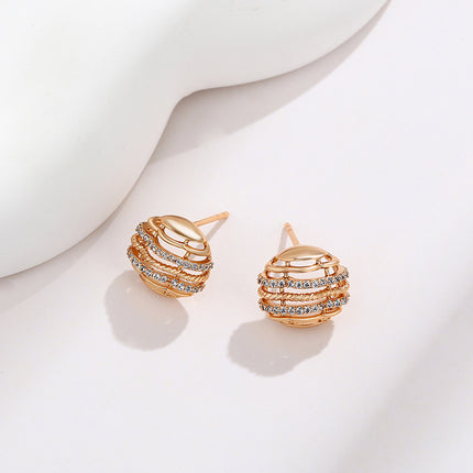 A Niche Temperament Luxurious and Exquisite Earrings-Circle