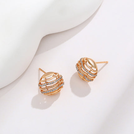 A Niche Temperament Luxurious and Exquisite Earrings-Circle