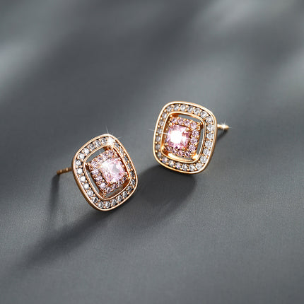 A Niche Temperament Luxurious and Exquisite Earrings-Round Disc