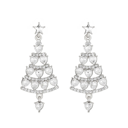 Women Fashion Earrings-Christmas Tree