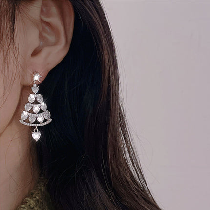 Women Fashion Earrings-Christmas Tree