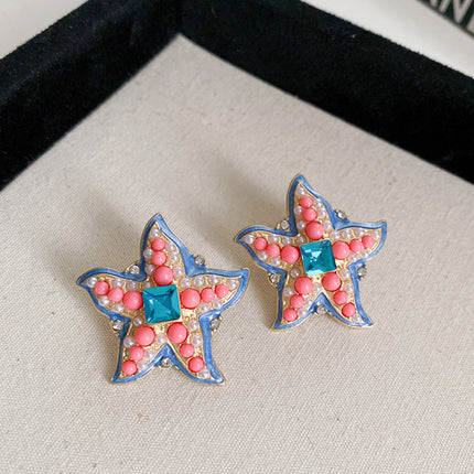 Retro Fashionable Earrings-Starfish