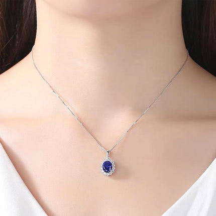 Sterling Silver Simple and Versatile Necklace-Gem