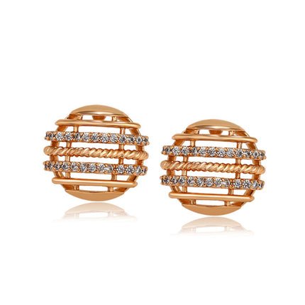 A Niche Temperament Luxurious and Exquisite Earrings-Circle