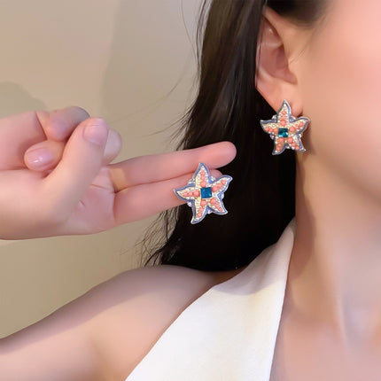 Retro Fashionable Earrings-Starfish